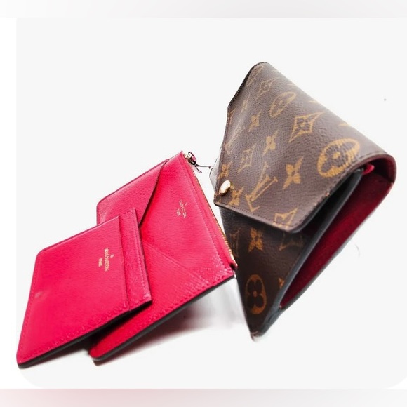 3 pc Authentic Louis Vuitton Long Wallet M62235 
Portefeuille Sarah Monogram - Picture 3 of 13